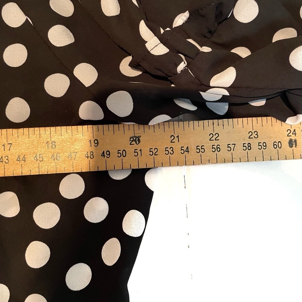 Counterparts Black and White Polka Dot Women’s Blouse Size Medium - Picture 7 of 12